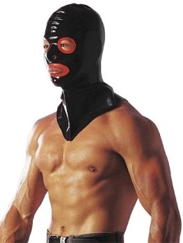BDSM masky, roub�ky, obojky, kukly: Latexov� maska red devil