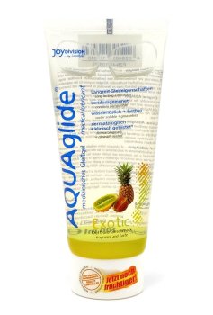 Lubrikační gel Aquaglide exotické ovoce – Lubrikační gely s příchutí (na orální sex)