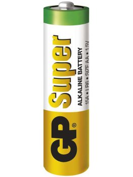Baterie AA GP Super, alkalická – Baterie do erotických pomůcek, powerbanky