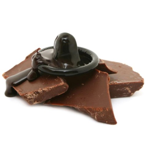 Kondom Secura - černý s čokoládovým aroma