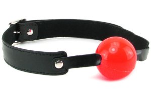 Roubíky s kuličkou (ball gag): Roubík s červenou kuličkou