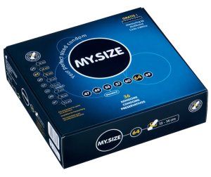 Kondom MY.SIZE 64 mm, 1 ks – XL a XXL kondomy pro velké penisy