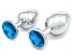 Anální šperk - světle modrý, malý (7,5 cm)