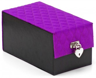 BDSM sada Devine v kufříku, černo-fialová