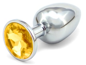 Anální šperk  - zlatý, malý (7,5 cm) – Anální kolíky