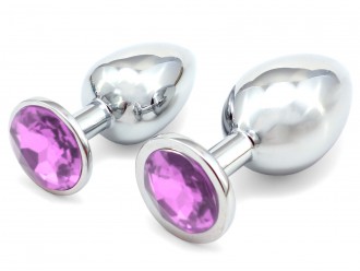 Anální šperk  - světle fialový, malý (7,5 cm)
