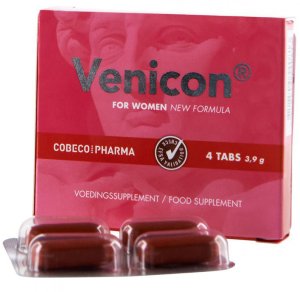 Tablety na zlepšení sexuální touhy Venicon pro ženy, 4 ks – Přípravky na zvýšení libida u žen