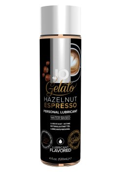 Lubrikační gel System JO Gelato Oříškové espresso – Lubrikační gely s příchutí (na orální sex)