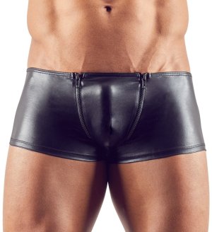 Lesklé boxerky se dvěma zipy v rozkroku – Pánské spodní prádlo - boxerky, jocksy, slipy a tanga