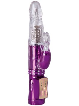 Nabíjecí rotační perlový vibrátor s králíčkem Diamond Affairs USB – Rotační vibrátory