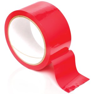 Páska na bondage Pleasure Tape, červená – Lana a pásky na bondage (svazování)