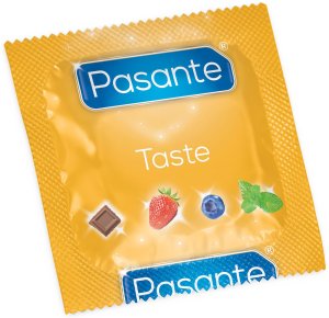 Kondom Pasante Taste Chocolate Temptation - čokoláda, 1 ks – Kondomy s příchutí