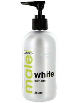 Bílý lubrikační gel MALE WHITE - extra hustý – Umělé sperma - náhražka ejakulátu