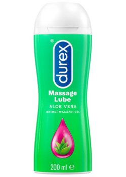 Masážní a lubrikační gel Durex 2 v 1 - Aloe Vera – Masážní gely, emulze