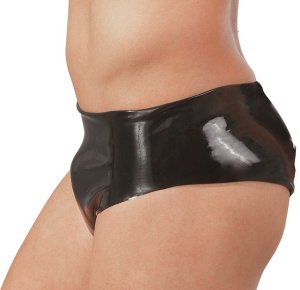 Latexové slipy s análním dildem – Latexové spodní prádlo