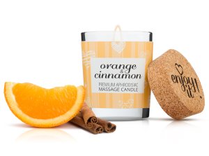 Afrodiziakální masážní svíčka MAGNETIFICO - Enjoy it! Orange and cinnamon – Masážní svíčky