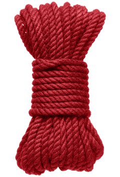 Konopné lano na bondage Hogtied Bind & Tie 30 ft, 9 m (červené) – Bondage lana