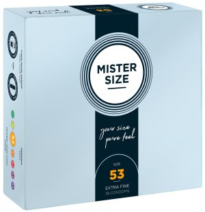 Kondomy MISTER SIZE 53 mm, 36 ks – Klasické kondomy