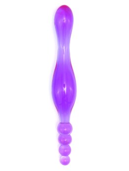 Oboustranné dildo Galaxia Lavender – Dvojitá a oboustranná dilda
