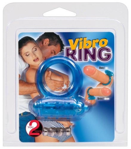 Vibrační erekční kroužek Vibro Ring, modrý