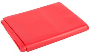 Lakované vinylové prostěradlo Fetish Collection, červené – Lakované ložní prádlo
