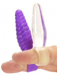 Anální prstík Plug&Play, fialový
