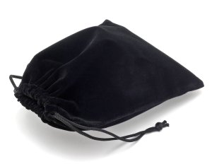 Dárkový sametový pytlík - černý, 20x30 cm – Dárková balení