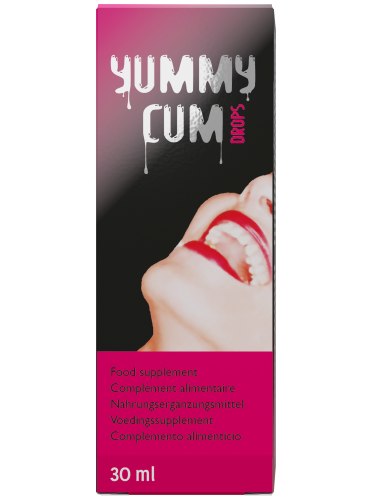 Kapky YUMMY CUM pro lepší chuť spermatu, 30 ml