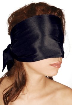 Masky, kukly a šátky: Saténový šátek na oči Bad Kitty, černý
