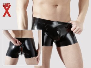Latexové boxerky se zipem – Latexové oblečení pro muže