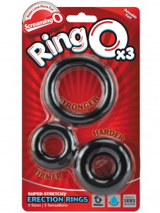 Erekční kroužky RingO, 3 ks