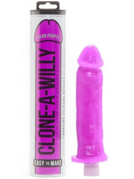 Odlitky penisu a vaginy: Odlitek penisu Clone-A-Willy Neon Purple - vibrátor