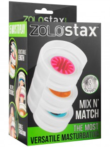 Skládací masturbátor pro muže ZOLO Stax Mix N Match