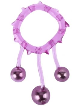 Kroužek na penis/varlata Ball Banger - se stimulačními kuličkami – Nevibrační erekční kroužky