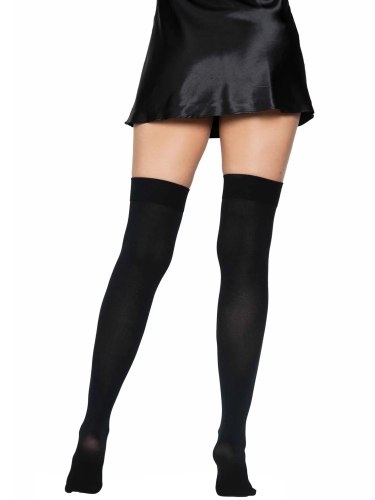 Punčochy se saténovou mašlí, neprůhledné