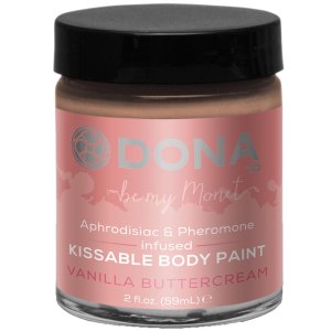 Slíbatelný bodypainting s afrodiziaky a feromony - vanilkový krém – Bodypainting (malování na tělo)
