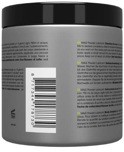 Práškový lubrikační gel MALE POWDER, 225 g