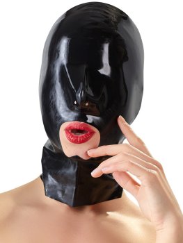 Latexová maska s otvorem pro ústa – Latexové prádlo pro ženy