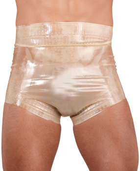Latexové plenkové kalhotky, unisex (transparentní) – Latexové oblečení pro muže