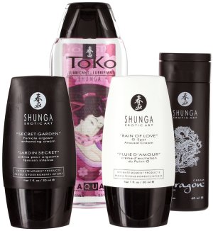 Sada stimulačních přípravků a lubrikantu pro muže i ženy Shunga Naughty Kit – Sady erotických pomůcek