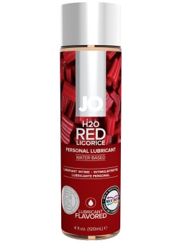 Lubrikační gel System JO H2O Červená lékořice – Lubrikační gely s příchutí (na orální sex)