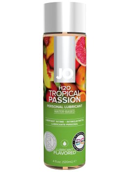Lubrikační gel System JO H2O Tropické ovoce – Lubrikační gely s příchutí (na orální sex)