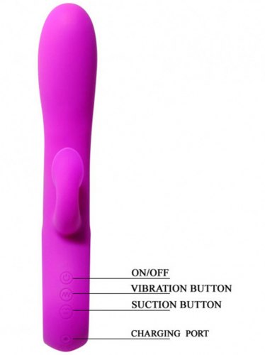 Vibrátor se sacím stimulátorem klitorisu Romance Massage