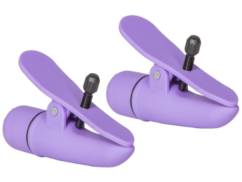 Vibrační svorky na bradavky Nipplettes Purple