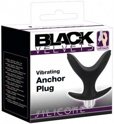 Roztahovací vibrační anální kolík Black Velvets