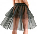 Průsvitná tylová sukně s asymetrickým střihem Cottelli Collection