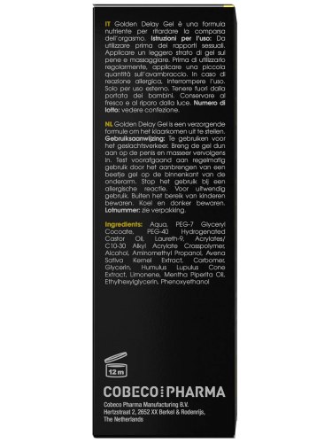 Znecitlivující gel pro oddálení ejakulace BIG BOY Golden