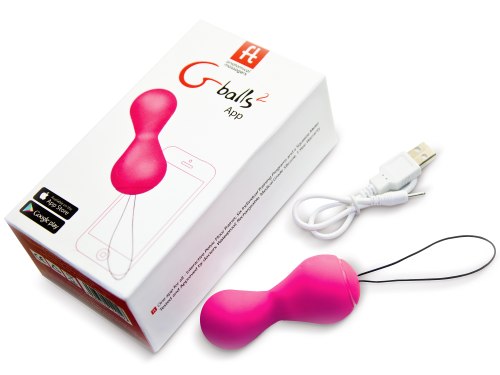 Vibrační vaginální činka Gballs 2 - ovládaná mobilem
