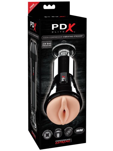 Sací a vibrační umělá vagina Cock Compressor Vibrating Stroker