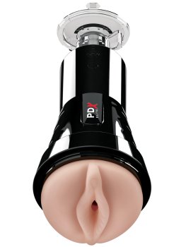 Sací a vibrační umělá vagina Cock Compressor Vibrating Stroker – Vibrační vaginy